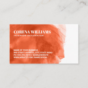 Watercolor Artistic Background Business Card