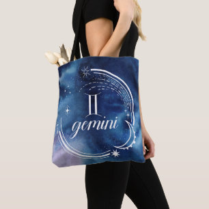Watercolor Astrology - Gemini Tote Bag
