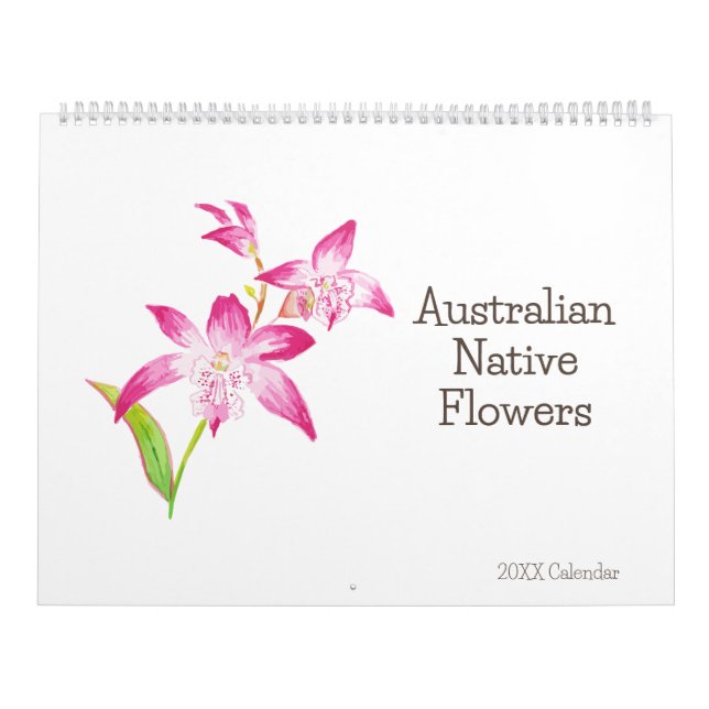 Watercolor Australian Native Flowers Calendar (Cover)