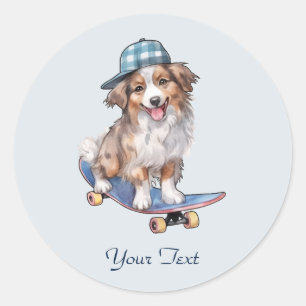 Watercolor Australian Shepherd Sticker