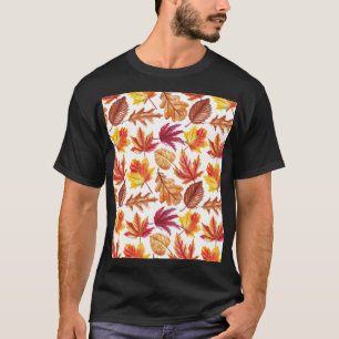 Watercolor autumn botanic, seamless composition. T-Shirt