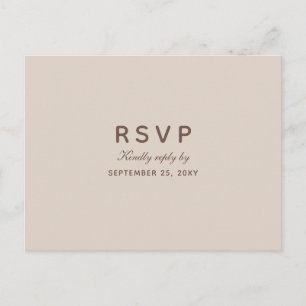 Watercolor Autumn Branch RSVP Postcard Meal Choice