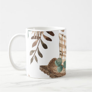 Watercolor Autumn: Coloured Pumpkin Pattern Coffee Mug