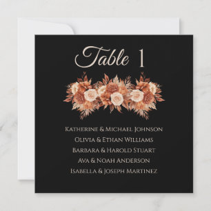 Watercolor Autumn Elegance-Seating Chart Invitation