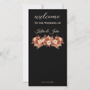 Watercolor Autumn Elegance-Wedding Program-
