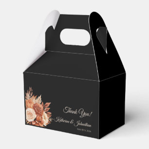 Watercolor Autumn Elegance-Wedding Thank you- Favour Box