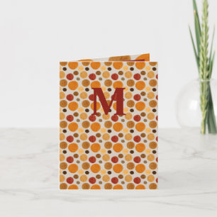 Watercolor Autumn Fall Circles Everyday Greeting Card
