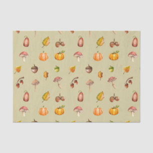 Watercolor Autumn, Fall Gifts of Nature Tissue Paper