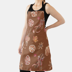 Watercolor Autumn Fall Thanksgiving Apron