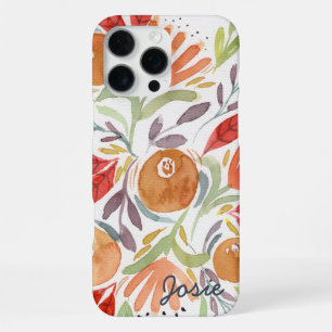 Watercolor Autumn Floral Personalised Phone Case