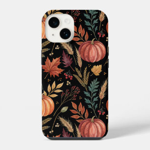 Watercolor Autumn Harvest Pattern iPhone 14 Case