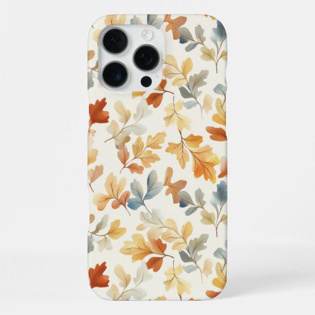 Watercolor Autumn Leaves – Cosy Fall Nature iPhone Case (Back)