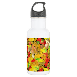 Watercolor autumn pattern 532 ml water bottle