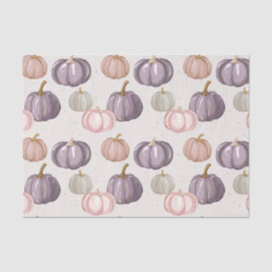 Watercolor Autumn Pumpkin Pattern Fall Decoupage Tissue Paper