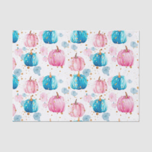 Watercolor Autumn Pumpkin Pattern Fall Decoupage Tissue Paper