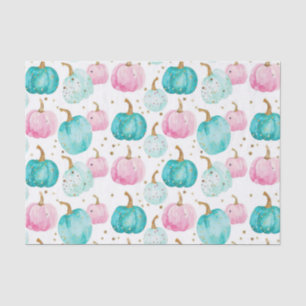 Watercolor Autumn Pumpkin Pattern Fall Decoupage Tissue Paper