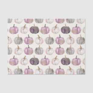 Watercolor Autumn Pumpkin Pattern Fall Decoupage Tissue Paper