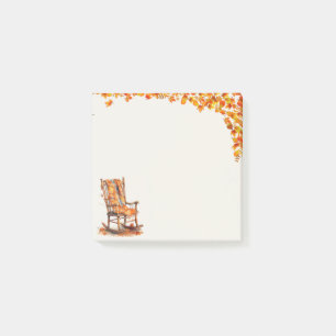 Watercolor Autumn Rocking Chair Post-it Notes