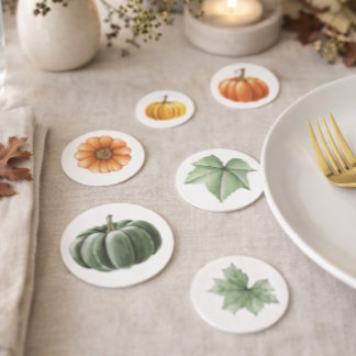 Watercolor Autumn Table Scatter for Fall Confetti