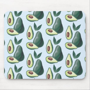 watercolor avocados mouse mat