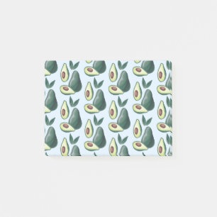 watercolor avocados post-it notes