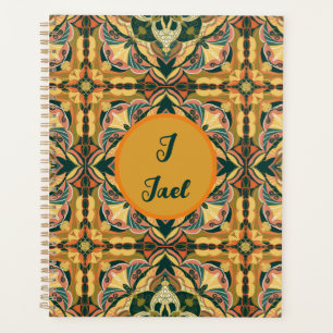 Watercolor Azulejo Spanish Personalised Tile Planner