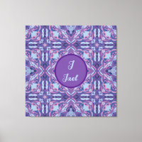 Watercolor Azulejo Violet Spanish Personalised 