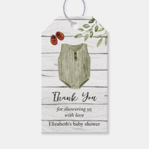Watercolor Baby Clothes Baby Shower Thank You Gift Tags