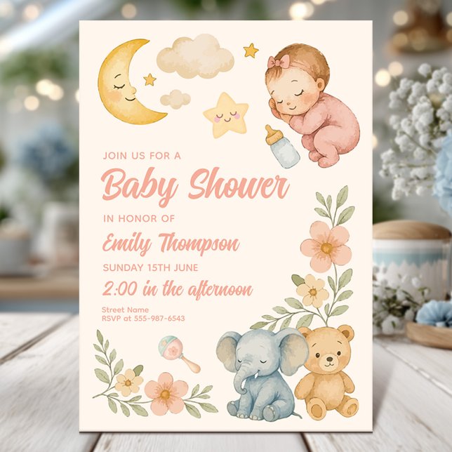 Watercolor Baby Shower Design Invitation (Creator Uploaded)