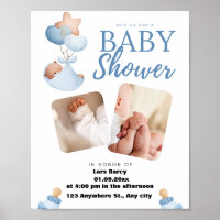 watercolor baby shower invitation