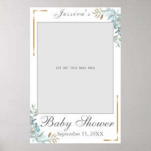 Watercolor Baby Shower Photo Prop Poster