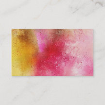 Watercolor Background Business Cards Template