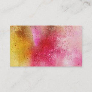 Watercolor Background Business Cards Template