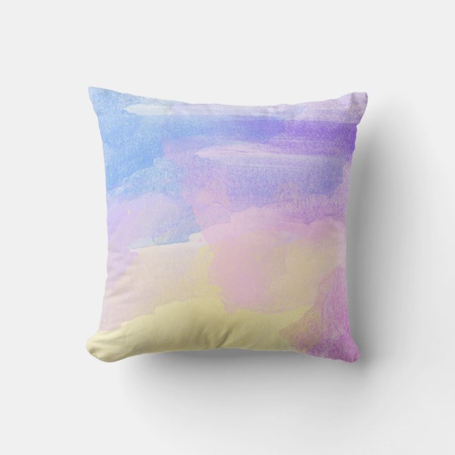 Watercolor Background Cushion (Front)