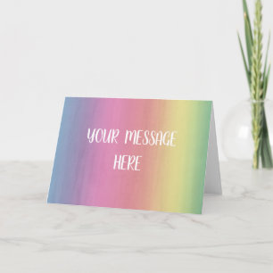 Watercolor background - Customise your own    Card