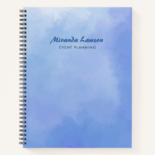Watercolor background notebook