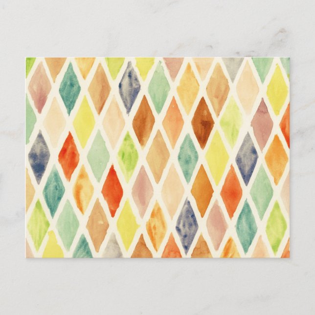 Watercolor background postcard (Front)