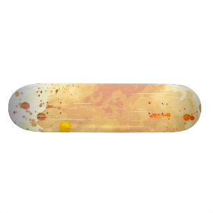watercolor background skateboard