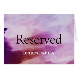 Watercolor Background Table Reserved