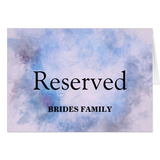 Watercolor Background Table Reserved (Front Horizontal)