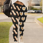 Watercolor Bacon and Eggs Breakfast lover Leggings<br><div class="desc">This design was created through digital art. It may be personalised by clicking the customise button and changing the colour, adding a name, initials or your favourite words. Contact me at colorflowcreations@gmail.com if you with to have this design on another product. Purchase my original abstract acrylic painting for sale at...</div>