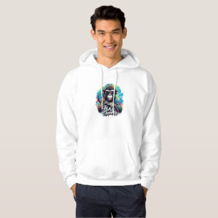 Watercolor Bad Monkey Hoodie Sweatshirt