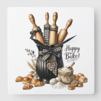 Watercolor Baking Theme Wall Art - Ideal for Baker