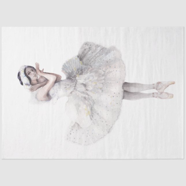 Watercolor Ballerina Series Design 13 Tissue Paper (Front)