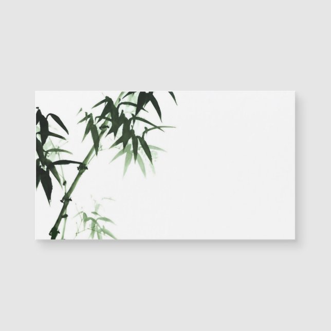 Watercolor Bamboo Stalks l Oriental Zen Touch (Front)