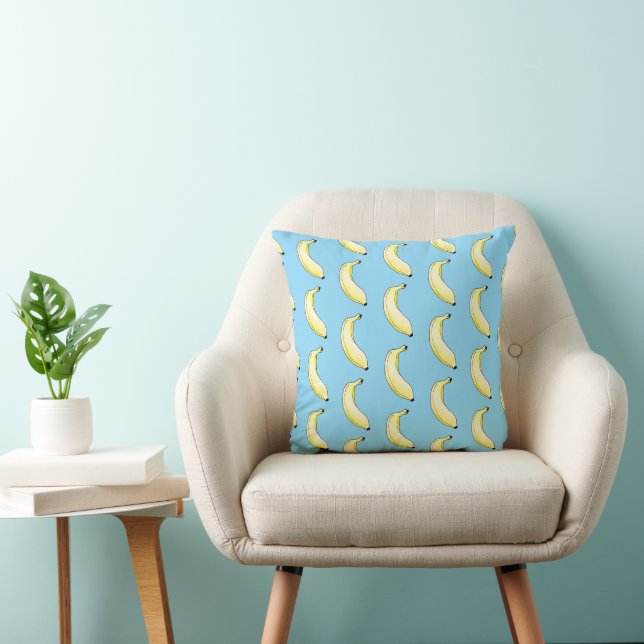 watercolor banana cushion (Chair)
