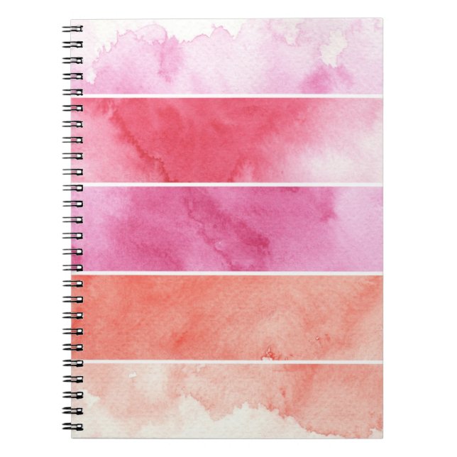 watercolor banners background for your design notebook (Front)