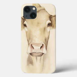 Watercolor Barn Animals   Cow iPhone 13 Case