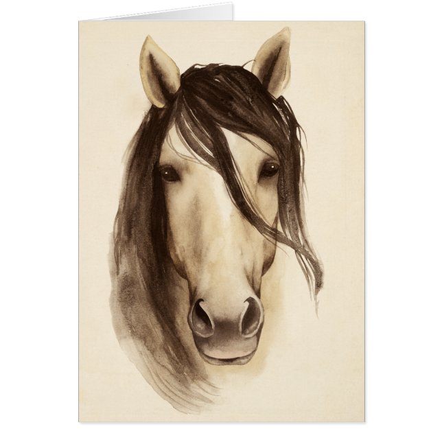 Watercolor Barn Animals | Horse (Front)