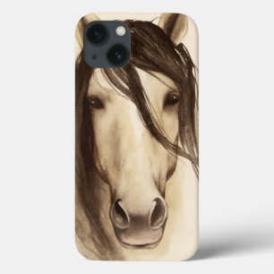 Watercolor Barn Animals   Horse iPhone 13 Case